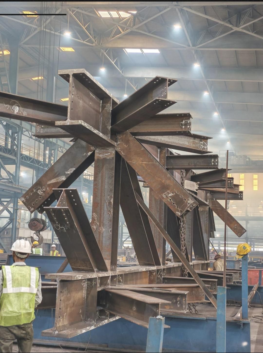 Structural steel node assembly